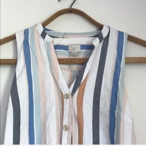 STRIPED COTTON dress